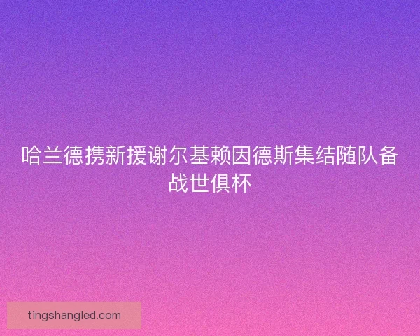 哈兰德携新援谢尔基赖因德斯集结随队备战世俱杯